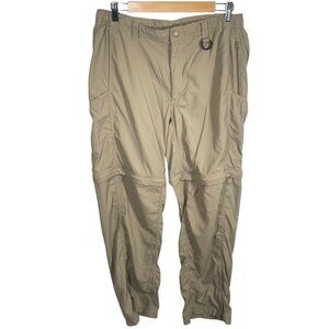 The North Face Convertible Pants Mens Large Horizon II Shorts Hike Beige AT9M